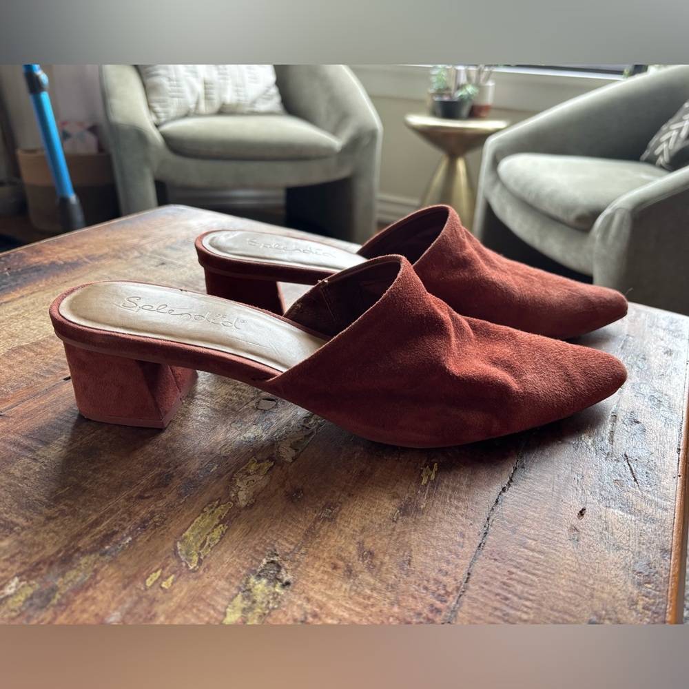 Splendid Women's Rust Suede Mules